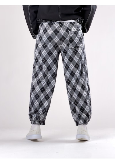 Cocopelli Desenli Gri Erkek Baggy Pantolon Coc2786 Gri