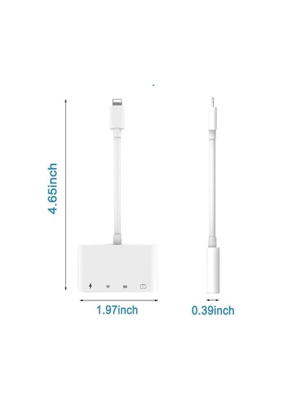 Lightning İphone Uyumlu Lightning To Usb Lightning Micro Sd Tf Kart Okuyucu Çevirici Dönüştürücü Ada
