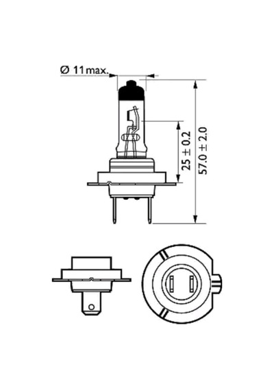 H7 55watt Standart Ampul 12972 Proqc1 10 Adet Ean- 8711500829962