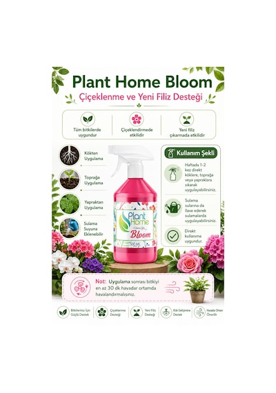 Sıvı Bitki Besini Seti Bloom Çiçeklenme Destekleyici 2x500 Ml 1 L