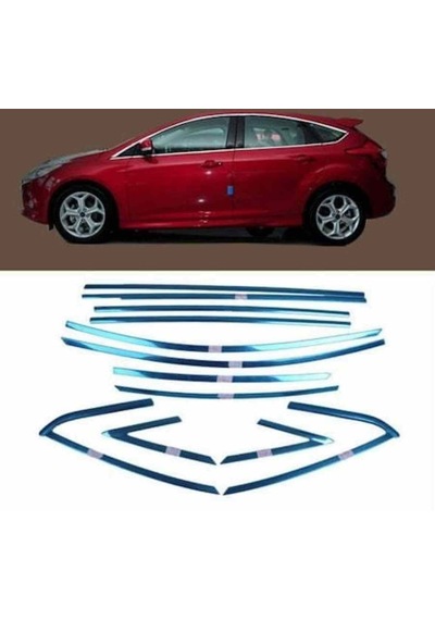 Ford Focus 3 Hb Krom Cam Çerçevesi 2012-2015 Arası