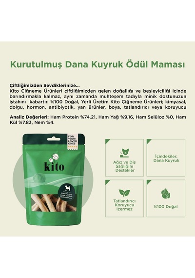 Kito Dana Kuyruk Yetişkin Köpek Ödül Maması 100 G