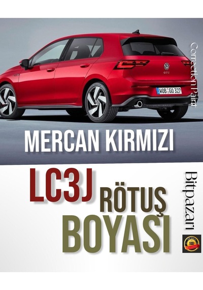 Polo, Golf, Mercan Kırmızı Lc3j - Profesyonel Rötüş Boyası - Taş Izi Ve Çizik