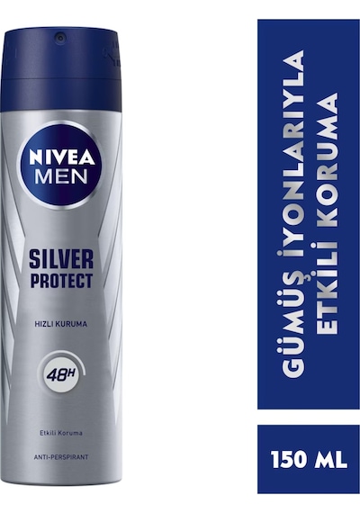 Nivea Silver Protect Erkek Sprey Deodorant 150 ML