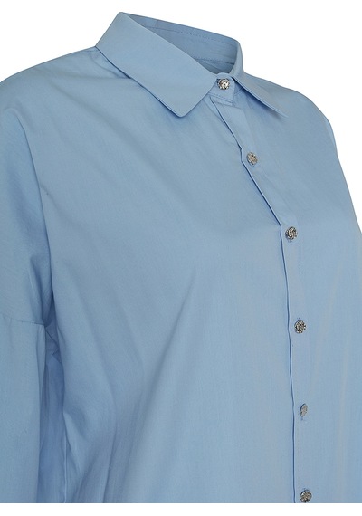 Aker Basic Cotton Bluz Mavi Mavi