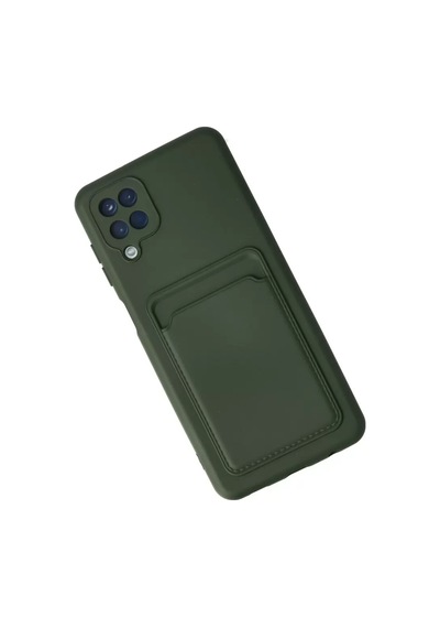 Newface Samsung Galaxy Uyumlu A12 Kılıf Kelvin Kartvizitli Silikon - Koyu Yeşil Belirtilmemiş