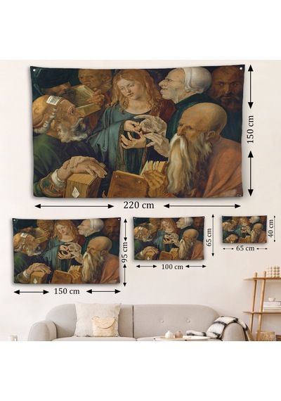 Albrecht Dürer - Doktorlar Arasında İsa Duvar Örtüsü --7255