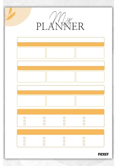 Zamansız Çok Amaçlı Günlük Haftalık Aylık Planlayıcı - A4 Ebat Yapılacaklar - 30 Yaprak - Planner - 1455 Çok Renkli