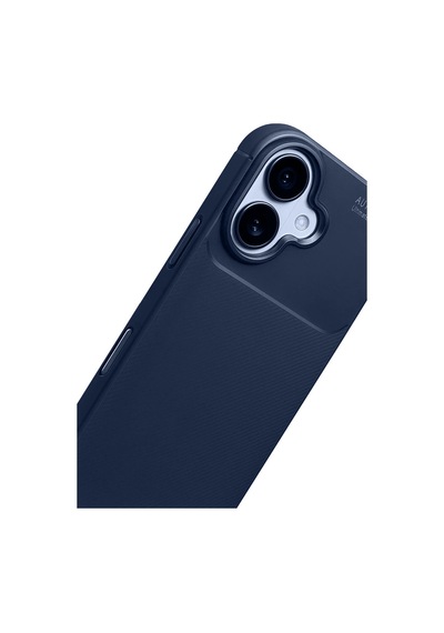 Apple İphone Uyumlu 17 Auto Focus Karbon Kapak - Lacivert Renk