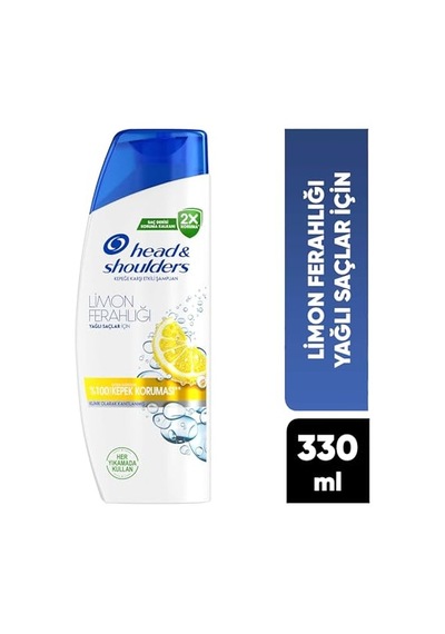 Head & Shoulders Limon Ferahlığı Kepek Karşıtı Yağlı Saçlar İçin Günlük Kullanım 330 Ml Şampuan