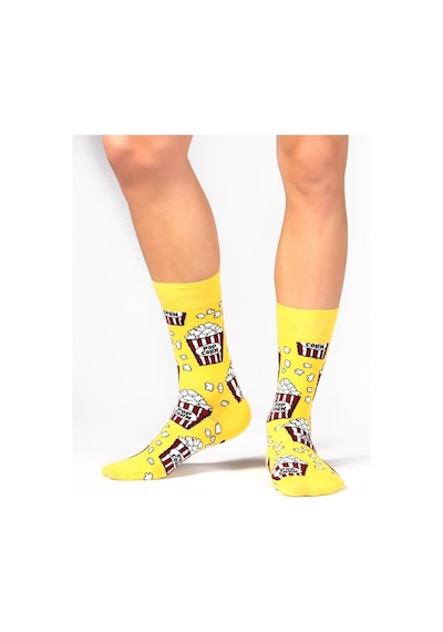 Ozzy Socks 2'li Pop Corn Desen Kutu Çok Renkli