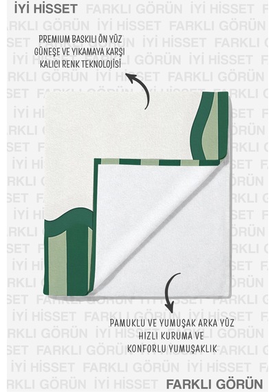 Çizgili Çerçeve Detaylı Modern Plaj Havlusu - Yeşil Beyaz Minimalist Hızlı Kuruyan Mikrofiber Havlu Sessiz Dalgası Çizgili Çerçeve Detaylı Modern Plaj Havlusu - Yeşil Beyaz Minimalist Hızlı Kuruyan Mikrofiber Havlu Sessiz Dalgası