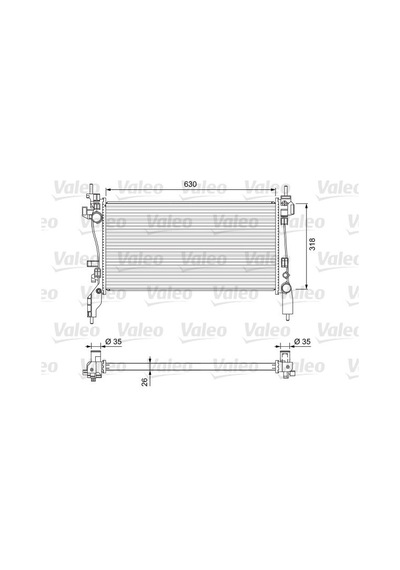 Valeo 701718 Radyatör Peugeot Bıpper- cıtroen Nemo- fıat Fıorıno 1.3- 1.4 Hdı 08 1330.v0- 1330.t9- 51790709- 1330.y4