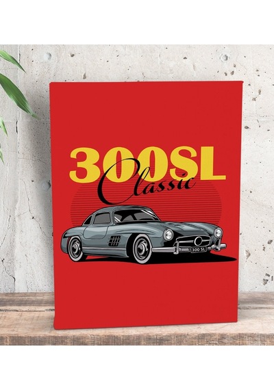 Bk Gift Klasik Araç Tasarımlı Dekoratif Mini Kanvas Tablo 15X20Cm (506660930)