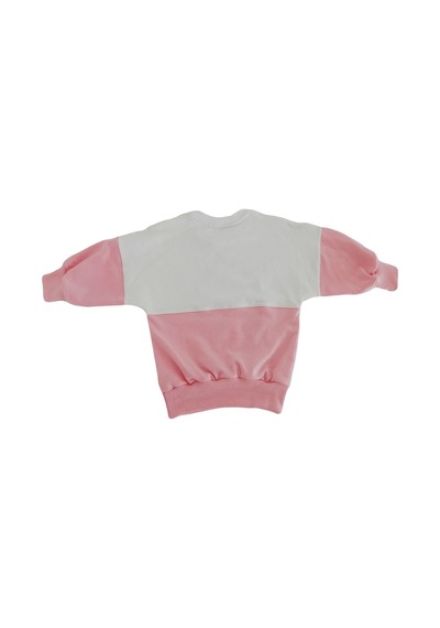 Berselüx Baskılı Kız-Erkek Çocuk Uzunkollu Penye Sweatshirt/Sweat (508781555) Beyaz