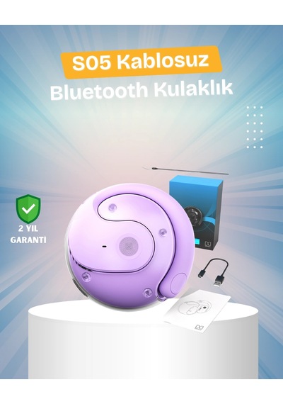 Mey İthalat S05 Kablosuz Kulaklık Küçük Kulak Yapılarına Uygun, Kayma Yapmayan Tasarım Diğer