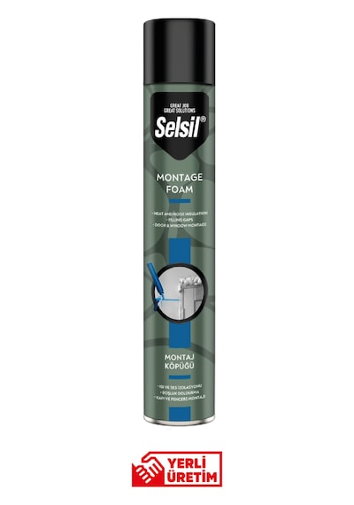 Selsil 600 Ml Montaj Köpüğü Yüksek Dolgu Kapasitesi, Profesyonel İzolasyon Ve Dayanıklılık