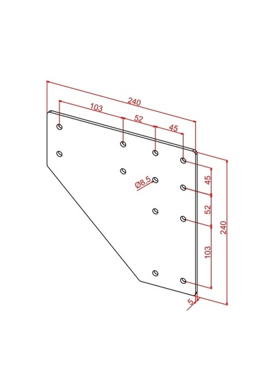 Doğuş Kalıp 90x90 İki Yönlü Bağlantı Sacı Diğer