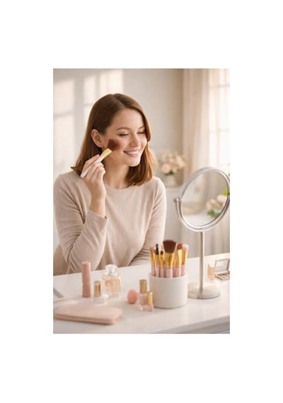Busstier 8 Adet Makyaj Fırça Seti Profesyonel Fondöten Pudra Allık Far Kaş Eyeliner Fırçası Yumuşak Kıllı Günlük Ve Profesyonel Kullanım İçin Komple Makeup Brush Set