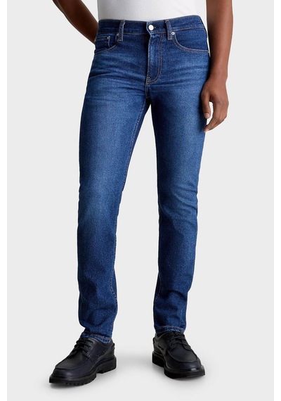 Calvin Klein Slım Taper, 1bj Erkek Mavi Jean Pantolon
