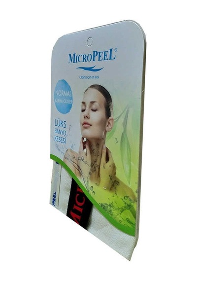 İpek Cilt İçin Banyo Kesesi Beyaz 16x25 Renkli
