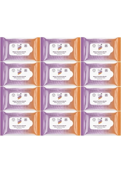 Lux Makyaj Temizleme Mendili Havlu 240 Yaprak 12pk 20