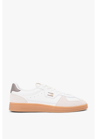 Tommy Hilfiger The Greenwich Edge M Deri Beyaz Erkek Sneaker-13407 Beyaz