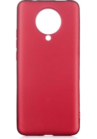 Noktaks - Xiaomi Uyumlu Xiaomi Redmi K30 Pro - Kılıf Mat Renkli Esnek Premier Silikon Kapak - Kırmızı