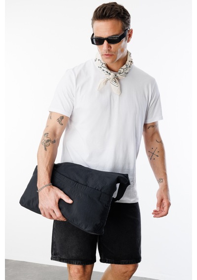 Genius Store Erkek T-shirt %100 Pamuk Regular Fit Standart Kesim Bisiklet Yaka Basic Tişört Basıc-t-shırt1 Beyaz