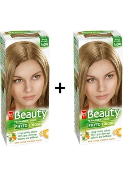 Mm Beauty Bitkisel Saç Boyası  - Doğal Sarı(Kumral) -  M04 -  2 Adet (464063494)