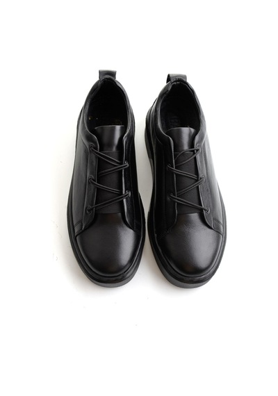 Bambi Siyah Napa Hakiki Deri Erkek Sneaker E01803413343