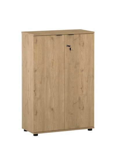 Rio 3 Raflı Kapaklı Kitaplık - Florida Meşe 72x109x34 Cm Meşe