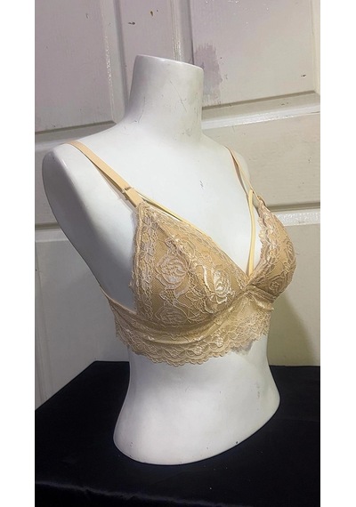 Koza Kadın Desteksiz İpli Soft Bralet Sütyen-ten