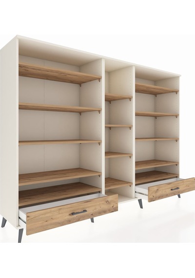 Hyperion Dolap 14 Raflı 2 Çekmeceli 220x44x163 Aytaşı-çam Atlas Çam - Aytası Hyperion Dolap 14 Raflı 2 Çekmeceli 220x44x163 Aytaşı-çam Atlas Çam - Aytası
