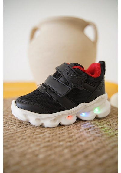 Daxtors Cayt Cırtlı Kız Çocuk Sneaker Spor Ayakkabı Siyah