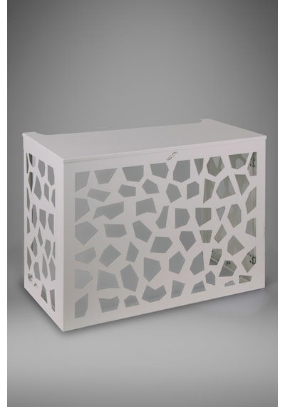 Klima Motoru/dış Ünite Gizleme/koruma Kafesi Xl 120x62x150 H Stone Beyaz