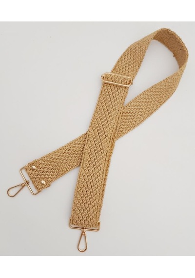 Angel Çanta Aksesuar 120x5 Cm Hasır Model Kolon Çanta Sapı Light Gold Metalli