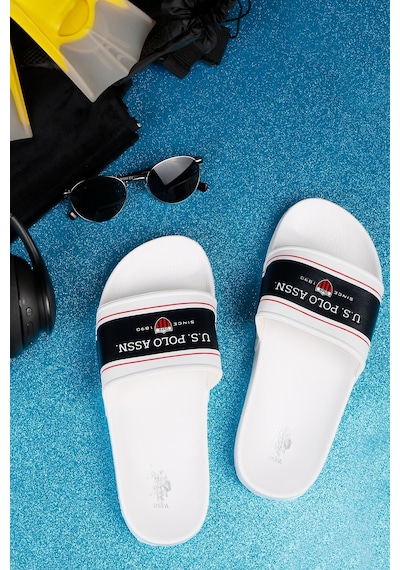 U.S. Polo Assn. U.S Polo Assn Rugby 3FX Beyaz Erkek Plaj Terlik Beyaz