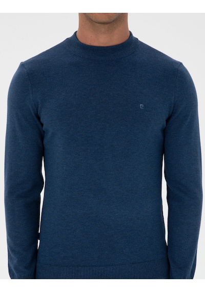 Pierre Cardin Erkek İndigo Melanj Kazak /triko 50315456-vr155 İndigo Melanj