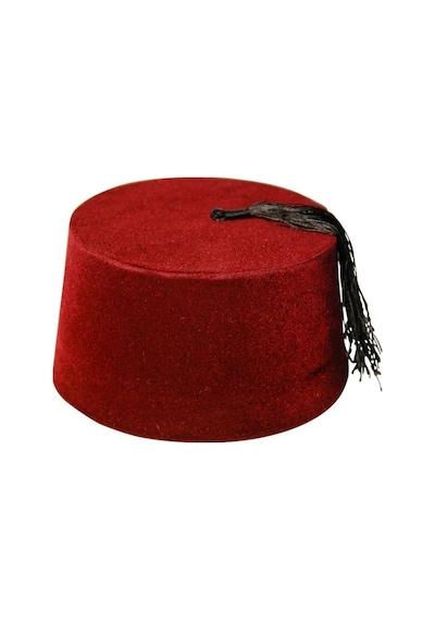 Osmanlı Fesi Püsküllü Bordo Fes