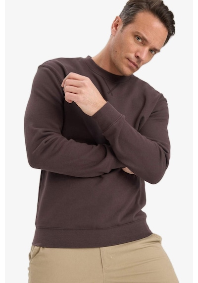 Defacto %100 Pamuk Regular Fit Bisiklet Yaka Sweatshirt E8339ax25aubn596 Kahve Defacto %100 Pamuk Regular Fit Bisiklet Yaka Sweatshirt E8339ax25aubn596 Kahve