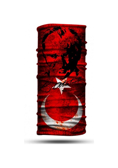 Dair Türk Bayrağı Desenli Boyunluk Bandana Outdoor Balaklava Yüz Maskesi Kafa Bandı