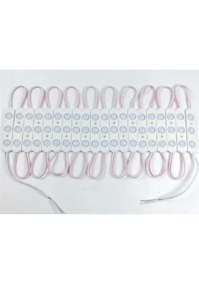 Cata Kristal Mercek 12v Modül Led Beyaz Işık 20 Adet/set Çok Renkli