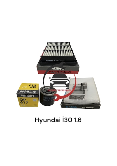 Hyundai I30 1.6 Benzinli Filtron Filtre Bakım Seti 2008-2011