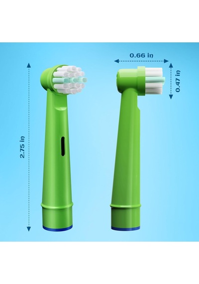 Braun Oral B İle Uyumlu 8 Adet Elektrikli Çocuk Diş Fırçası Yedek Kafaları Diğer