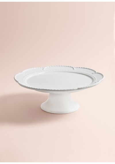 The Mia Grande Pasta Kek Standı Beyaz 31x12 Cm Grd0014 Beyaz