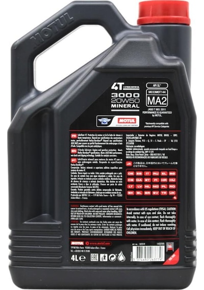 Motul 3000 20W-50 4T 4 Zamanlı Motosiklet Motor Yağı 4 L