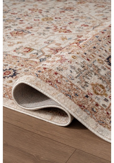 Focus Fo002r Krem Renkli Vintage Modern Salon Koridor Yatak Ve Oturma Odası Halısı-1764 Krem-renklı