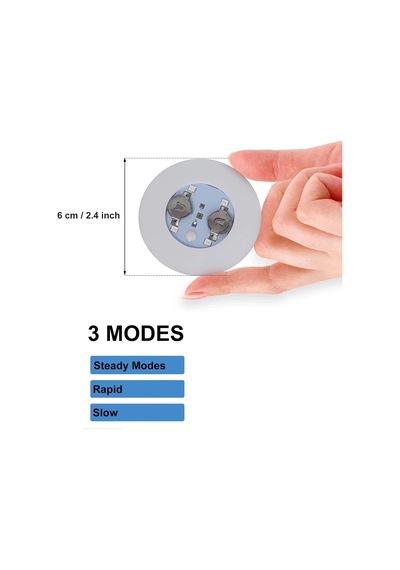 Işıklı Yapışkanlı Bardak Altı Aparatı Ledli 3 Modlu 6 Cm Çap 1 Adet Diğer
