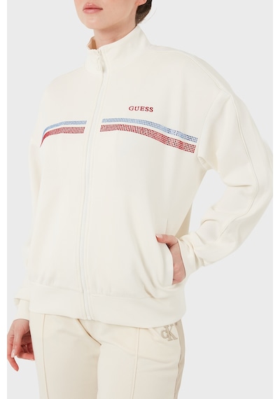 Guess V6rq01kcay2 Berthe Kadın Sweatshirt Beyaz